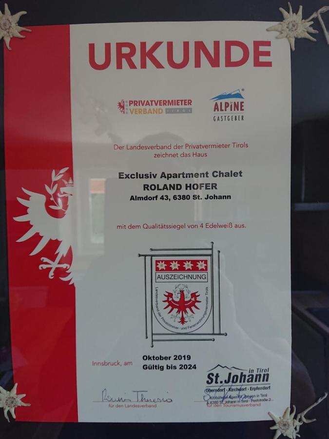 Exclusive Appartement Chalet St. Johann in Tirol Exterior foto